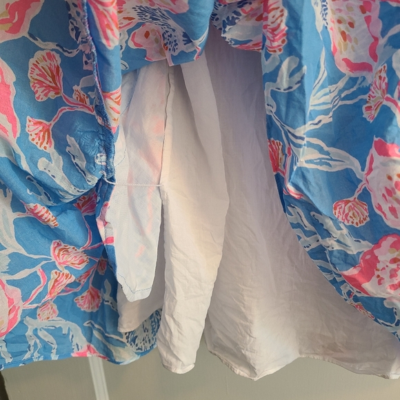 Lily Pulitzer Alessia Floral Cotton Sundress Large - Picture 3 of 8